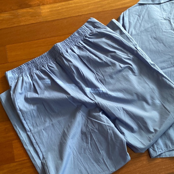 Maternity GAP Pretty Blue Button Up Cotton Pajama Set NWOT - Size M - Picture 11 of 16